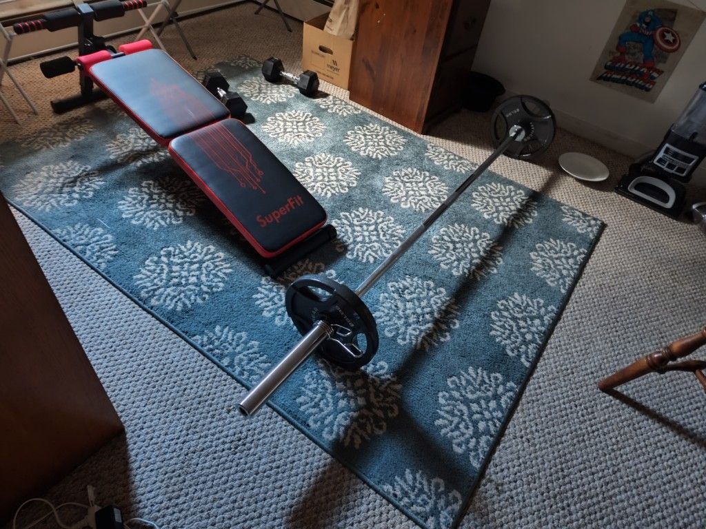 300 Lb Olympic Barbell Set