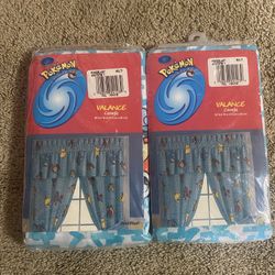 Set of 2 84 Inch x 15 Inch Pokemon Pokeblast Curtains