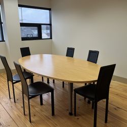 Black Leather Chairs by Cattelan Italia