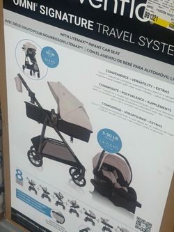 Evenflo Omni Signature Travel System with LiteMax Infant Car Seat