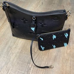Black Leather Purse