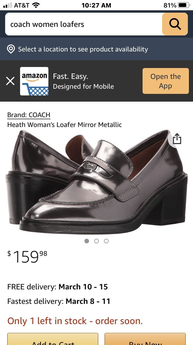 Women’s Coach Loafers 8.5 B/Brown-NEW