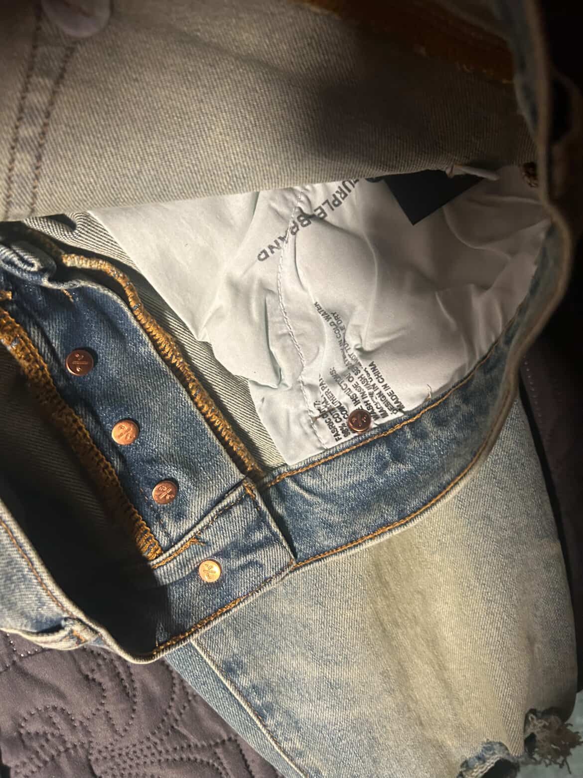 blue purple jeans lmk once used twice shoot me a offer