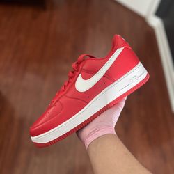 Nike Air Force One Low University Red Sz 12.5 