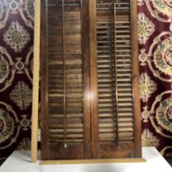 Vintage Louvered Shutters 