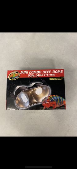 Mini Combo Deep Dome Dual Lamp Fixture 