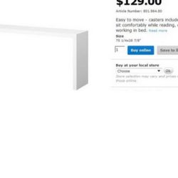 Ikea White Occasional Table 