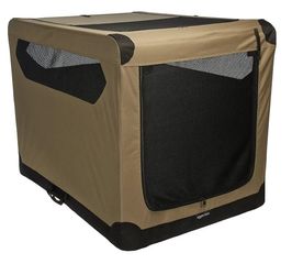 Zampa 48x 31 X 31 PORTABLE PET ZIP UP CAGE.. LIKE NEW