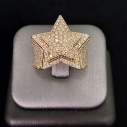 STAR DIA RING 14k 17.2g / 3.25CTW