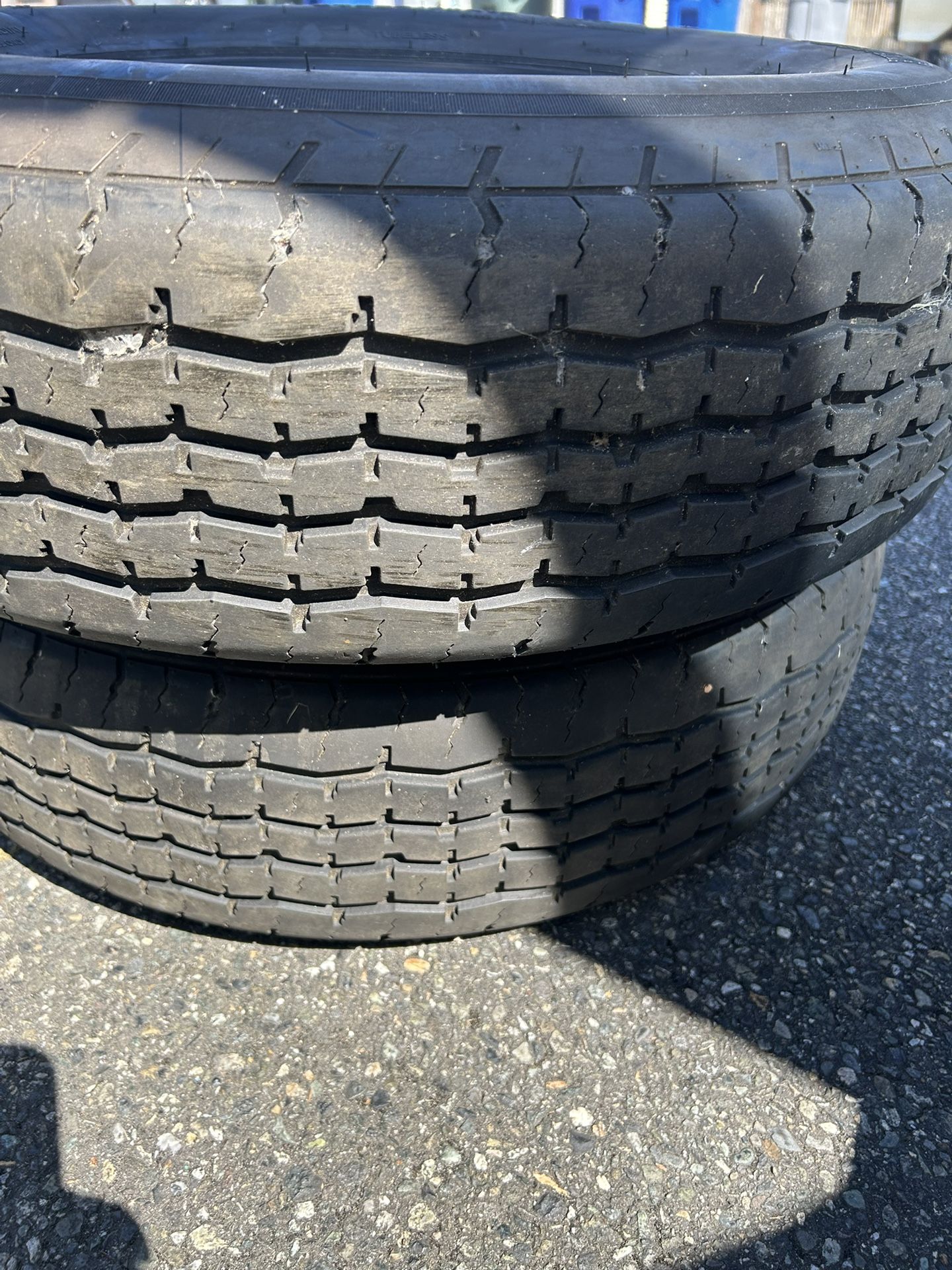 Pair 225/75R15 Trailer Tires