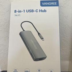 Vangree 8 in 1 USB C-Hub.