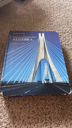 Beginning & Intermediate Algebra Textbook Math 95 & 96