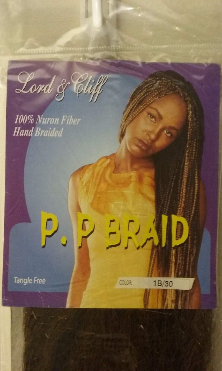 Lord & Cliff P. P Braid Jumbo Hair, 100% Nuron Fiber, Color: 1B/30, New
-Last ONE
