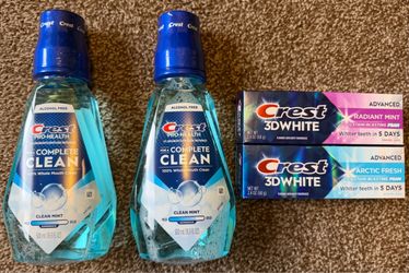 NEW Crest Toothpaste & Mouthwash $2.50 Each or All for $9 - p/u Castle Shannon Available: —(2) Crest Pro-Health Complete Clean Clean Mint Mouthwash