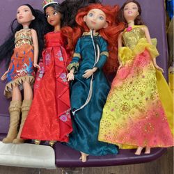 Disney Princess Dolls Barbie Style