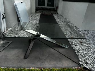 Free glass coffee table