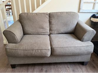 Gray love seat