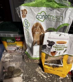 Rabbit/hamster food, etc.