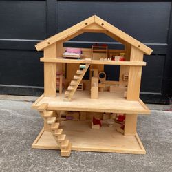 Wooden Dollhouse & Accessories for Sale in Nashua, NH - OfferUp