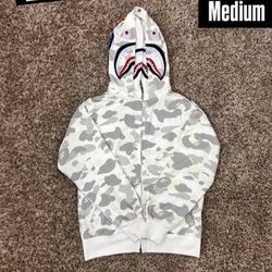Brand New Authentic Bape Zip Up Sweater 200$