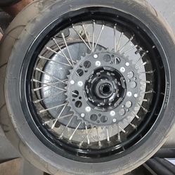 17" Supermoto Rims With Rear Tire