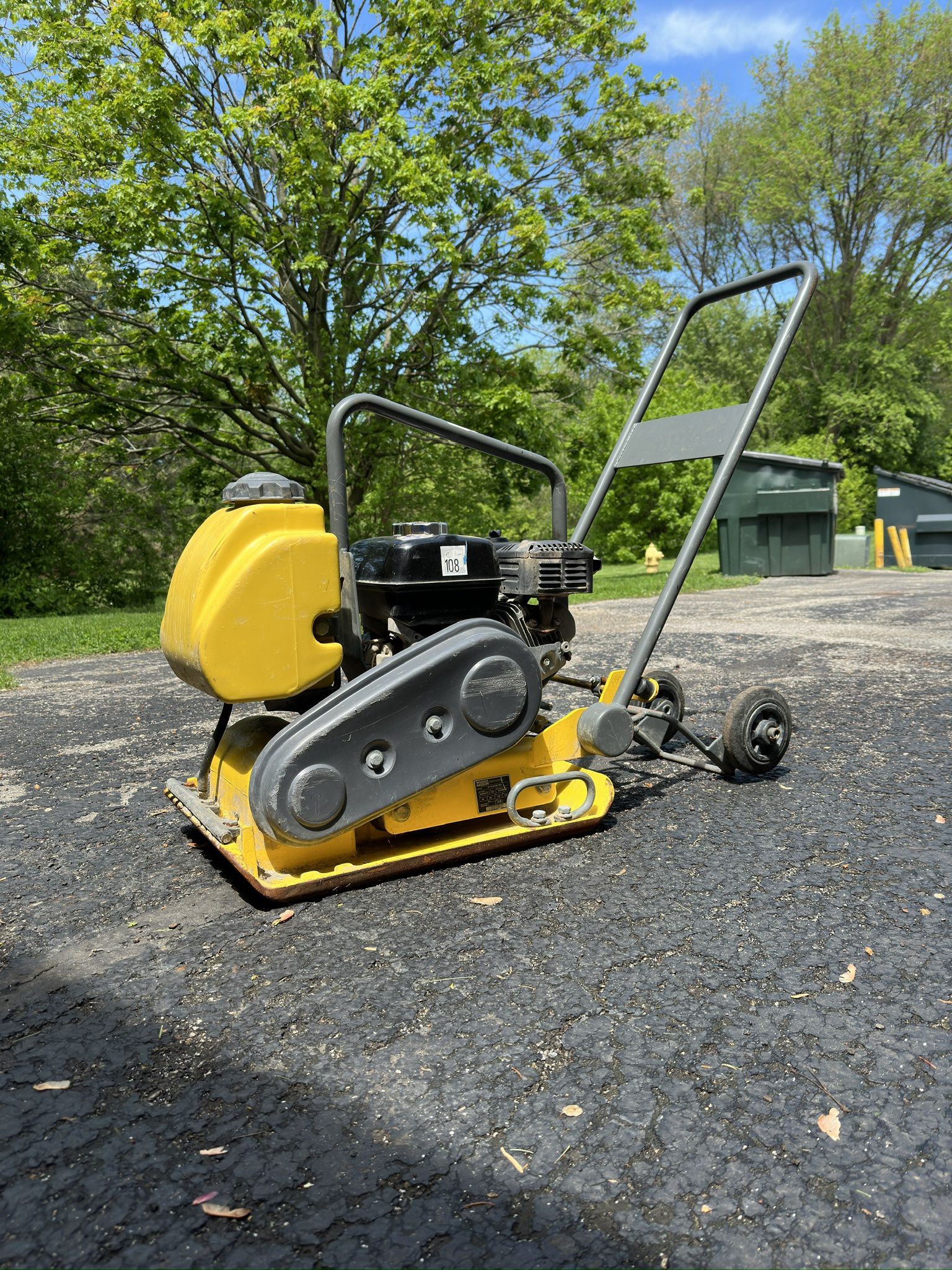Wacker Plate Compactor Soil Or Asphalt 