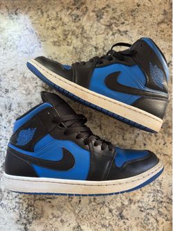 Air Jordan 1 Mid “Black Royal Blue” Size 9 Men