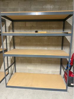 Storage rack shelves 72” wide