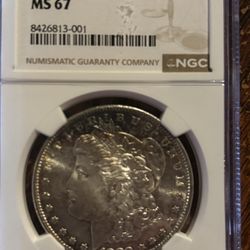 1880-S Morgan Silver Dollar – NGC MS67 – High-Grade Collector Coin