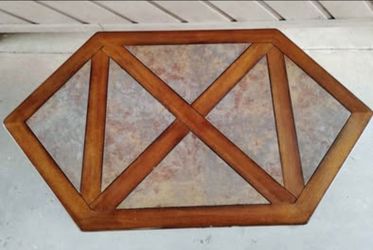 New Solid Wood Marble Coffee Tabel