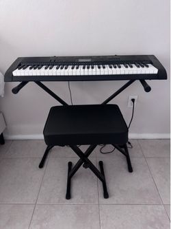Casio Keyboard (CTK-1100) with stand & bench