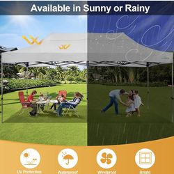 Tienda de campaña desplegable de 10 x 20 pies, toldo sin pared lateral, impermeable, resistente, para fiestas, tienda al aire libre, jardín, carpa de
