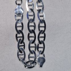 925 Silver Bracelet 8 Inch 6.5 MM 11 Grams