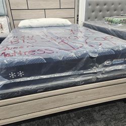 Brand New Queen Size Serta I Series Hybrid Memory Foam Mattress And Box Spring Special