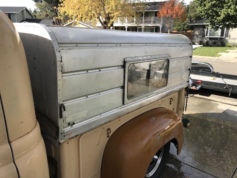 Vintage camper shell