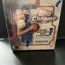 2025 Topps Chrome Basketball Mega Box (42 Cards)