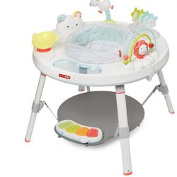 Skip Hop Baby Activity Center: Interactive Play Center with 3-Stage Grow-with-Me Functionality, 4mo+, Silver Lining Cloud