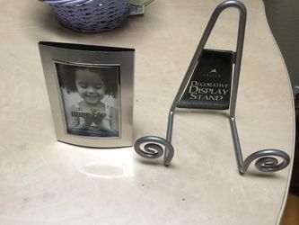 Decor. Display stand and picture frame