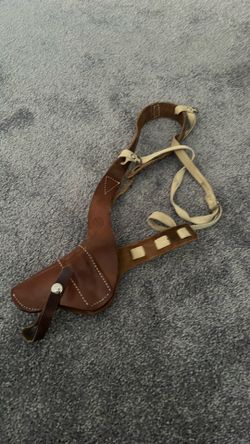 Vintage leather gun holster