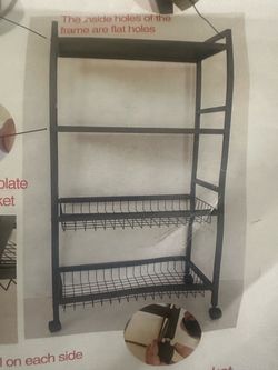 Shelves & baskets cart on wheels