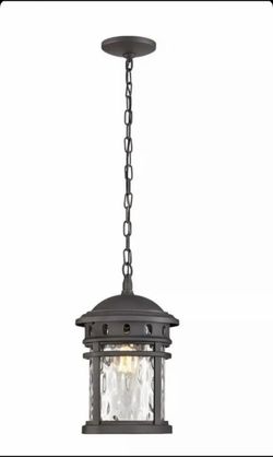 Home Decorators Collection 1- Light Black Outdoor Pendant