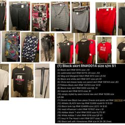 Cute  Fashionable Women skirts /T-shirts/