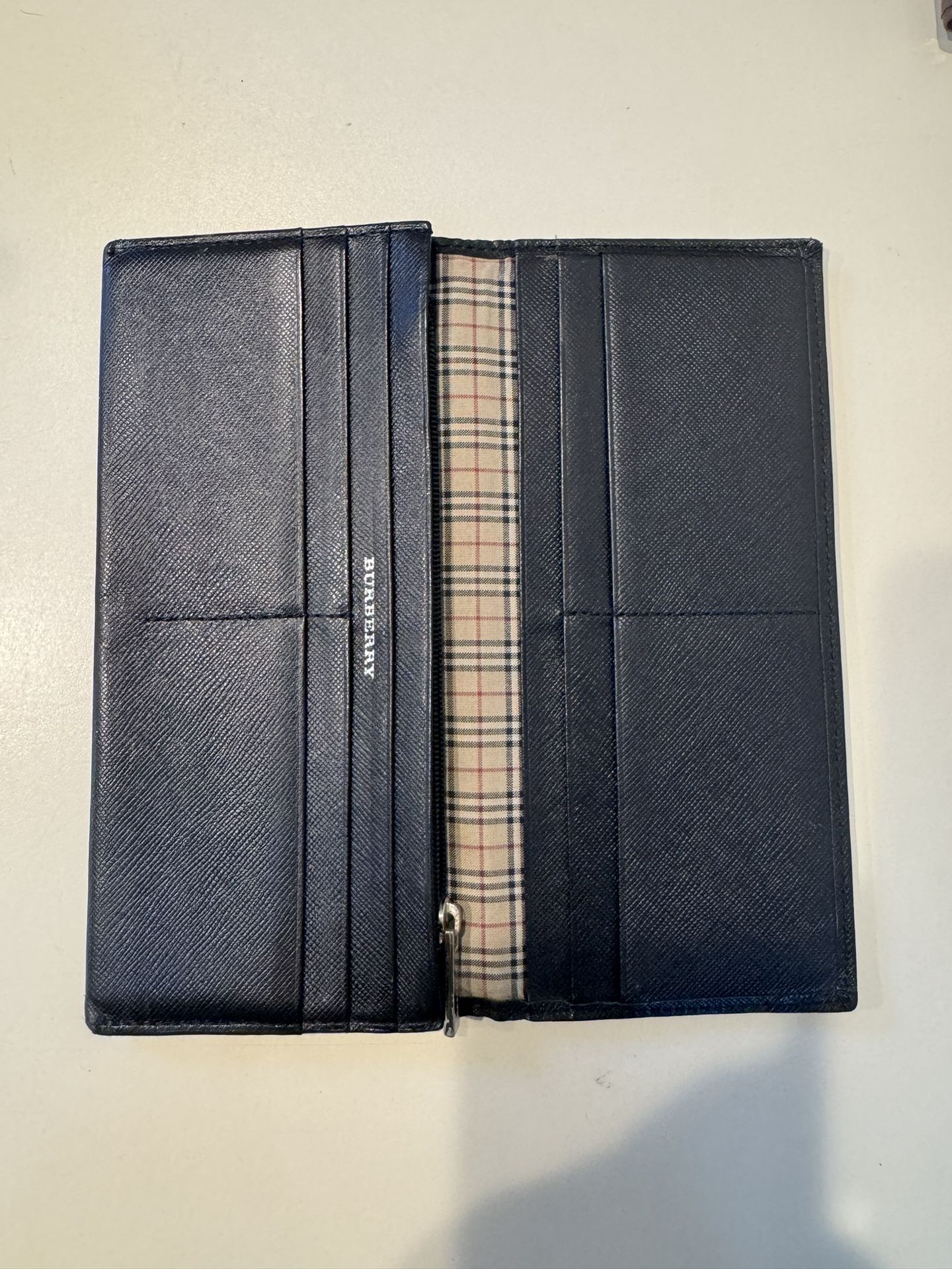 Burberry Black Long Wallet