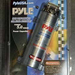 Pyle PLCAPE50 5.0 Farad Digital Car Audio Power Capacitor New in Package