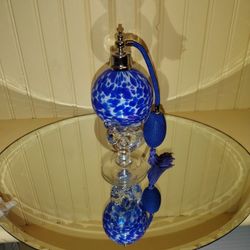 Murano, And Crystal, 8" Old Perfume, Bottle,Mint Condition,