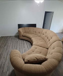 Large sectional down-filled (waterfowl) couch