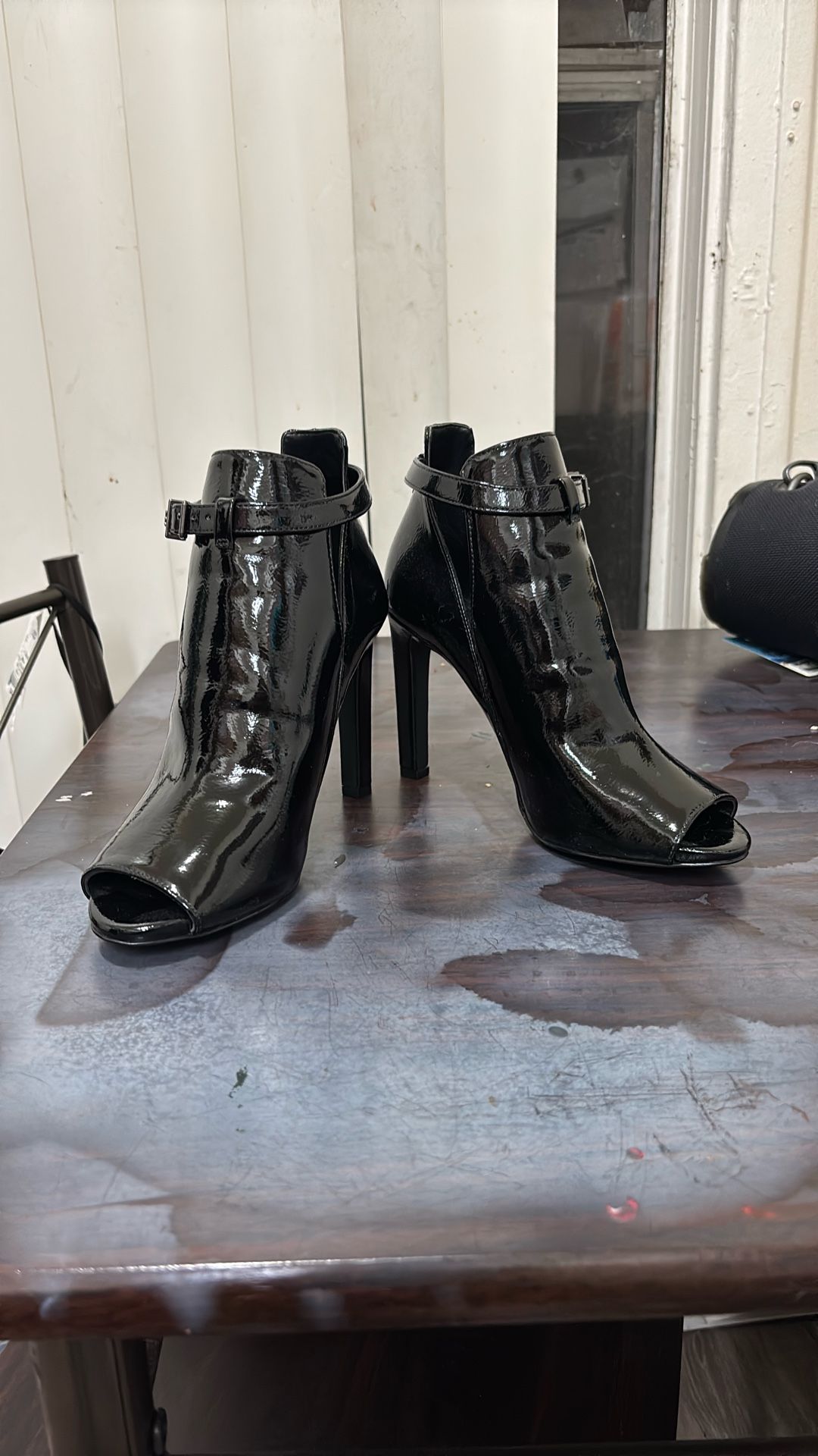 Micheal Kors Black Patent Heels . Brand New