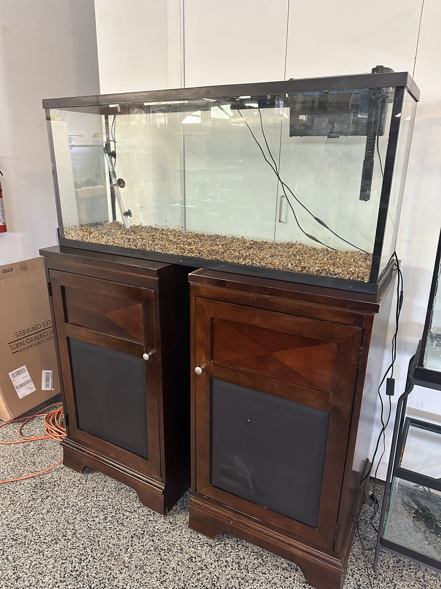 55 Gallon Aquarium Fish tank With Everything You Need!