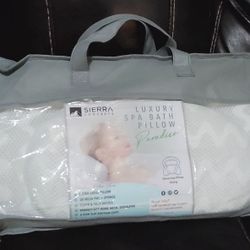 sierra concepts luxury spa bath pillow for tub neck and back