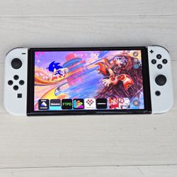 Nintendo Switch OLED (MOD) 100 Games + Movies 
